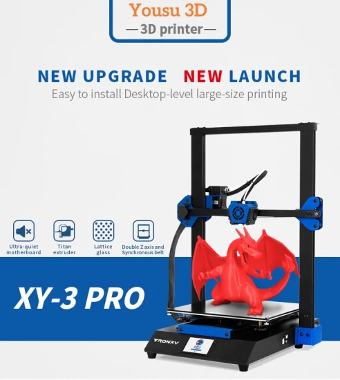 Stampante Yousu 3D di grado industriale DIY Fdm 3D TPU Formato di stampa 300*300*400mm